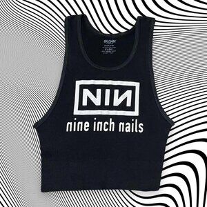 Nine inch Nails shirt, NIN, Crop top, unisex, goth clothing, alternative